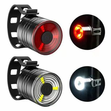 Bicycle Taillight Type C Charging Multi Mode Night Riding Headlight Taillight Set Outdoor LED Riding Light_voghion.com