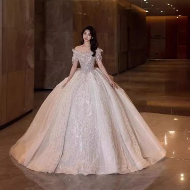 Women's Clothing New Style Bride Petite Main Yarn High Quality Texture Heavy Work_voghion.com