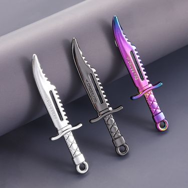 Inlaid Personality Cool Fashion Alloy Simple Full Diamond Cross Pendant Hanging Ornament Accessories_voghion.com