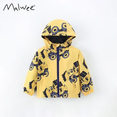 Boys' Trench Coat Jacket Spring Autumn New Style Small And Medium Hooded Zipper Shirt Stylish Cardigan Children's_voghion.com