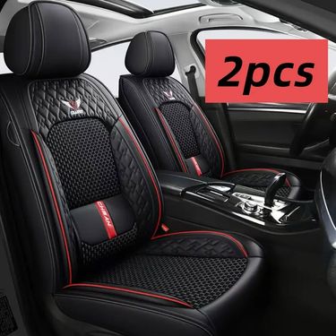 1/2PCS Full PU Leather Breathable Seat Covers High-Quality Waterproof Scratch-Resistant Universal Car_voghion.com