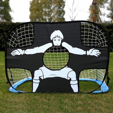 Foldable Rebound Soccer Goal For Kids - Portable Training Target With Net For Outdoor Football Practice (Ages 5-12)_voghion.com