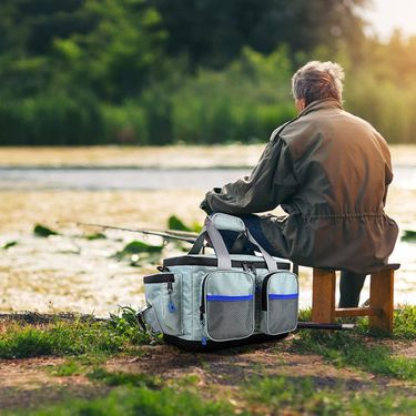 New Soft Fishing Gear Bag With Rod Rack Fishing Gear Storage Bag Fishing Rod Portable Storage Fishing Bag_voghion.com