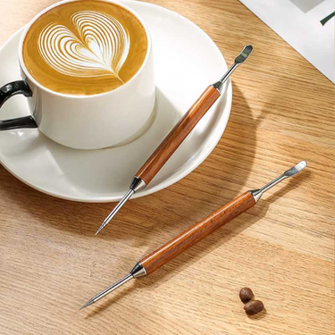 Coffee Tool Stainless Steel Latte Art Pen Professional Hook Flower Drawing Carving Needle Stick_maomaolike.com