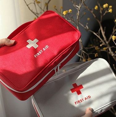 Fashionable and Minimalist Travel Portable Medical Bag First Aid Kit Medicine Sorting and Classification Storage Bag Large Size_viptrois.com