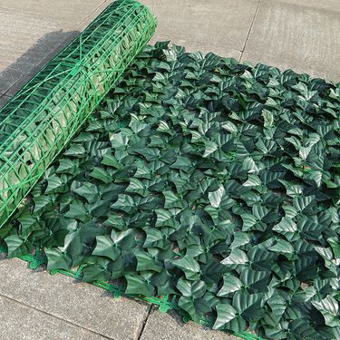 Artificial Greenery Fence Panel - Realistic Leaf Privacy Screen For Balcony, Garden, And Patio Decor (1x3m, Multiple Styles)_voghion.com