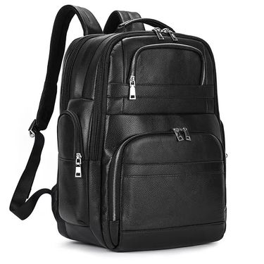 Large Capacity Head Layer Cowhide Men's Backpack, Casual, Business Trip, Travel Can Be Used,_voghion.com
