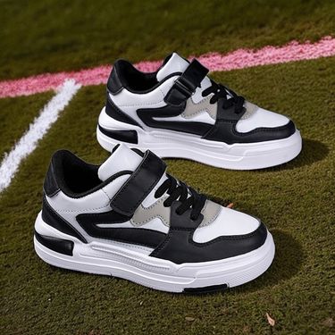 Kids' shoes children's shoes children's sports shoes boys 2024 spring girls leather panel shoes medium and large children's casual shoes_voghion.com