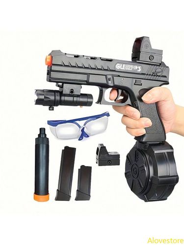 RunRest Blaster Gun,Electric Ball Blaster Pistol, High Orbeez Gun Performance Cool Toy Gun, Rechargeable Splatter Ball Toys_voghion.com