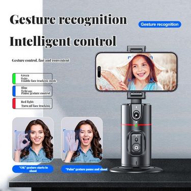 Follow-up PTZ P02 Intelligent 360 ° Hot-selling Face Follow Stabilizer Live Stream Bracket Panoramic Anti-shake_voghion.com