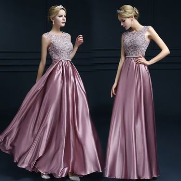 Women's Clothing Pink Banquet Evening Dress New Style Celebrity Double Shoulder Long Sleeveless Elegant Temperament Catwalk Dress Skirt_voghion.com
