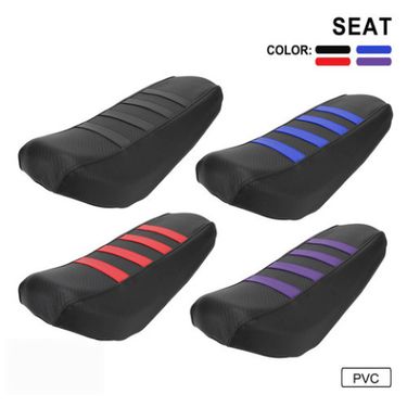 Motorcycle Seat Cover - Waterproof, Dustproof, Heat-Resistant PVC Material For Custom Bike Modifications (39x29.5x3cm, Red/Blue/Black/Purple)_voghion.com