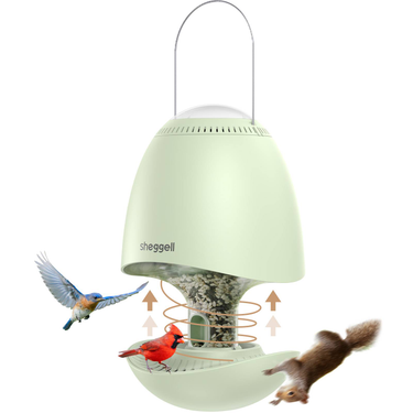 Bird Feeder Intelligent Rotating Outdoor Hanging Bird Feeder, Squirrel-proof Bird Feeder, Automatic Seed Dryer_voghion.com