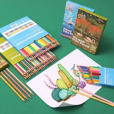 24-Color Skin Tone & Pastel Colored Pencils Set - Premium Wooden Art Pencils For Drawing, Sketching & Doodling_voghion.com