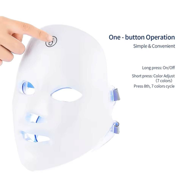 7 Colors Photon Facial LED Mask Red Light Therapy Anti Aging Face Neck Beauty Mask Relaxation Treatment Anti-Wrinkle Skin Care_voghion.com