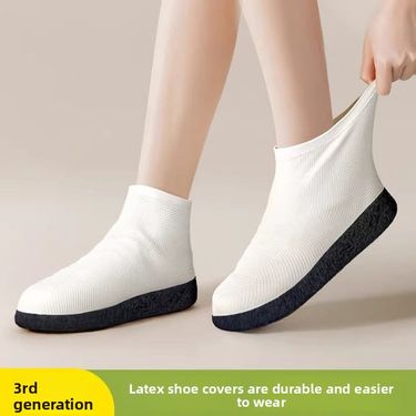 Waterproof Shoes Covers Non-Slip Thickened Wear-Resistant Men And Women Rainy Day Rain Boots Portable Children Silicone_voghion.com