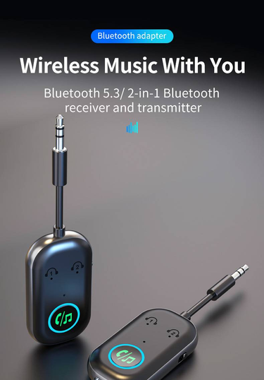 Wireless Bluetooth Music Receiver Adapter - Car Kit With Microphone, Long Battery Life, Fast Charging, RX Mode, Lossless Sound Quality_voghion.com