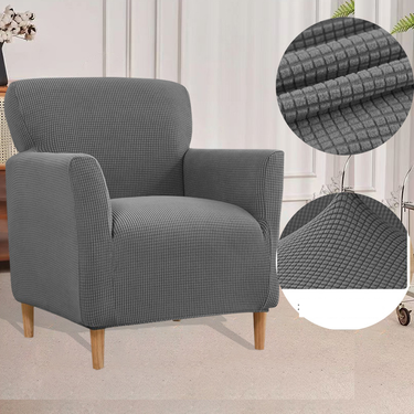 Polar fleece old-fashioned single sofa cover all-inclusive small single Elastic lazy seat sofa cover_voghion.com