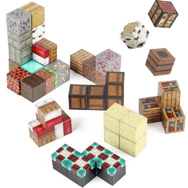 3D Magnetic Building Blocks Educational Puzzle Plastic Magnet Cube Toys_voghion.com