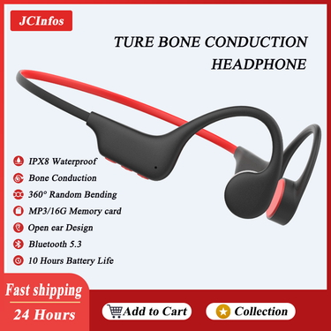 Bone Conduction Headphones Bluetooth 5.3 Wireless Waterproof IPX8 MP3 32G Hifi Ear-hook Swimming Sports Earphones With_voghion.com