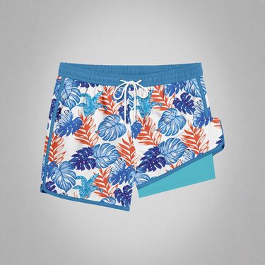 Three Part Double Layer Casual Pants Thin 2 In 1 Swim Trunks Men's Beach Pants_voghion.com