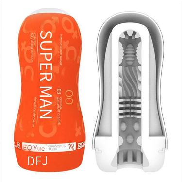 Sex Products QuYue SUPERMAN Manual Masturbation Cup Adult Sex Toys Male Training Masturbator Supplies_voghion.com