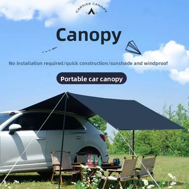 Camping Awning Self-Driving Tour Travel Outdoor Tent Car Mounted Side Tail Sunshade Shelter SUV Rainproof_voghion.com