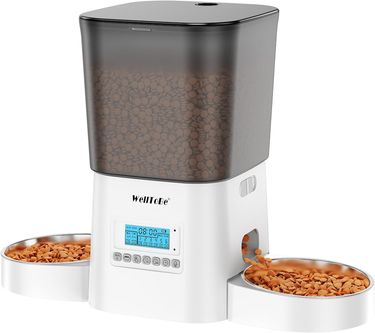 Welltobe Automatic Cat Feeder For 2 Cats, Timed Cat Food Dispenser With Desiccan_voghion.com