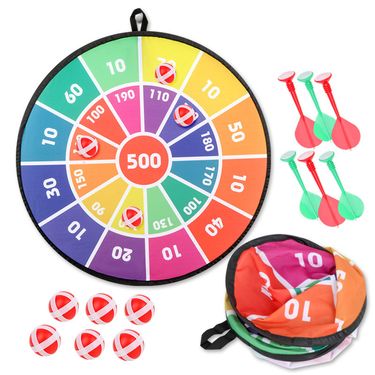 Kids' Party Sticky Ball Dart Board set Sticky ball target throwing dart board Outdoor games children's toys_voghion.com