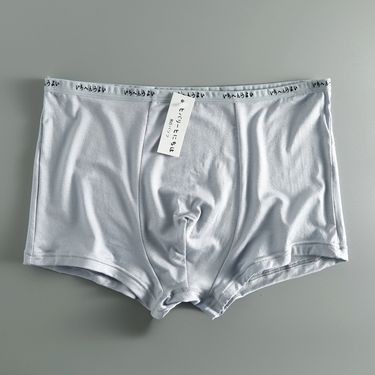 2025d Modal Men's Underwear Solid Color Mid-Waist Briefs Comfortable Breathable Boxer Shorts_voghion.com