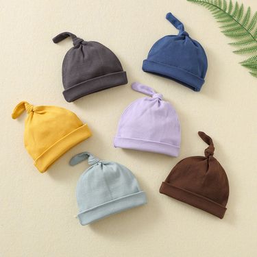 Kids' Clothing Baby Hooded Hat Single Layer Chirp Hat Thin Baby Hat Newborn Fetus Hat Solid Color Pacifier Hat_voghion.com