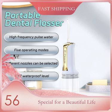 Tooth Cleaner Household Toothbrush Oral Portable Water Flosser Electric Teeth Irrigator Intelligent Gum Care_voghion.com