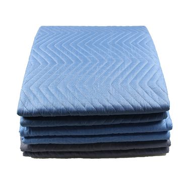 Polyester Needle Punched Dark Blue Household Chemical Fiber Moving Packing Blanket_voghion.com