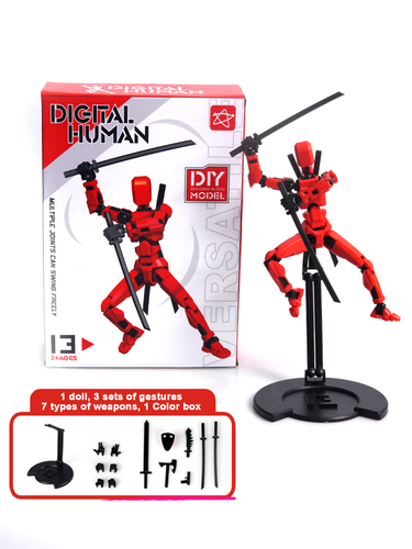 YOUEN 13-Point Poseable T13 Action Figure - 3D Printed Articulated Collectible For Display & Creative Play_voghion.com