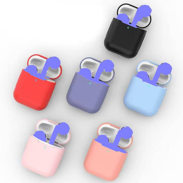 Suitable For Apple AirPods Earphone Case Protective Cover 1/2 Generation Universal Earphone Silicone Protective Case_voghion.com