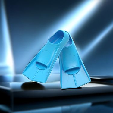 Swimming flippers freestyle silicone short flippers for children diving frog training diving equipment_voghion.com