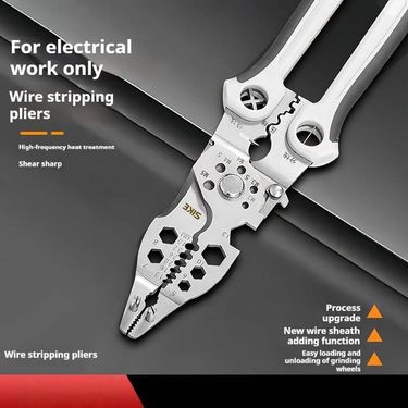 Professional 23-in-1 Insulated Multi-Function Wire Stripper - Heavy Duty Carbon Steel Crimping Tool For Electricians & DIY Enthusiasts_voghion.com