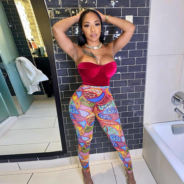 Women's Printed Skinny Hip Lifting Slimming Athletic Leggings_voghion.com