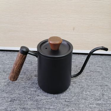 304 Stainless Steel Hand Drip Pot With Lid, Hanging Ear, Long Spout, Fine Mouth, Thermometer, Internal Scale Coffee_voghion.com