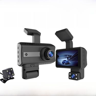 Driving recorder HD night vision front and rear car double recording cross-border car DASHCAM recorder DVRCAMERA_voghion.com