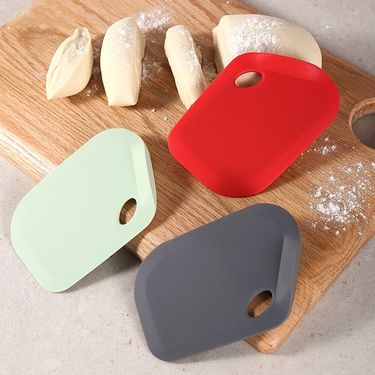 silicone scraper vertical household scraper integrated kneading pad scraper dough cutting Group cream scraper_voghion.com