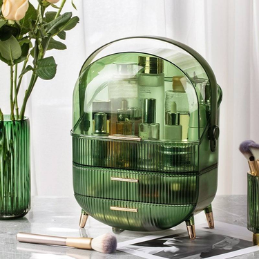 Transparent Cosmetics Storage Box Dustproof Large Capacity Drawer Style Desktop Lipstick Skin Care Dressing Table Storage Drawer_voghion.com