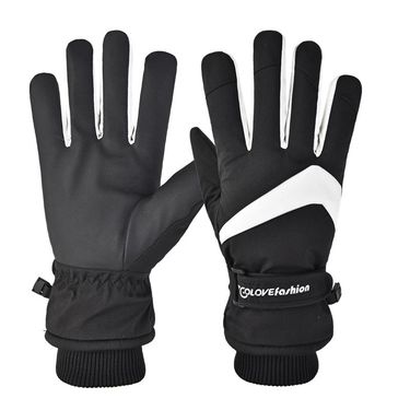 Ski female, winter plush, thickened, warm, windproof, waterproof, touchscreen, motorcycle riding gloves, male_voghion.com