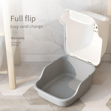 Cat Litter Boxes Fully Enclosed Cat Litter Box Splash Proof Large Fully Enclosed Cat Toilet Litter Box_voghion.com