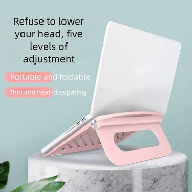 Laptop Stand Desktop Heightening Cooler Foldable Portable Rack Office Suitable For Computers_voghion.com