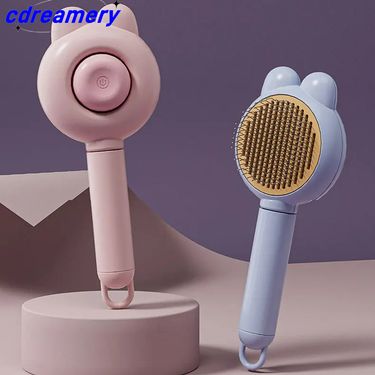 Pet Cat Hair Brush Dog Comb Grooming And Care Cat Brush Stainless Steel Comb For Long Hair Dog Cleaning Pets Cat Dog Accessories_voghion.com
