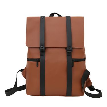 College Student Backpack New Trend Insen Series Couple Backpack Business Casual Simple PU Leather Computer Backpack_voghion.com