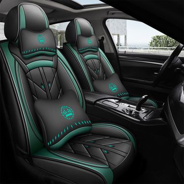 Winter Car Cushion Seat Cover Full Surrounding Four Seasons General New Leather Seat Cover Linen Leather Seat Cushion Seat Cover_voghion.com