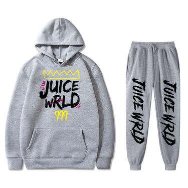 Hip Hop Male Singer WRLD Juice Wald Men's and Women's Hooded Sweater Winter Set_voghion.com