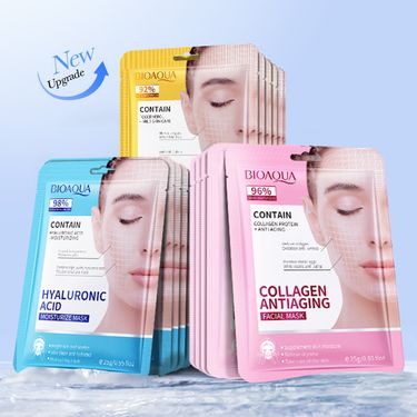 BIOAOUA Hyaluronic Acid Moisturizing, Brightening and Moisturizing facial mask Skin Care Product_voghion.com